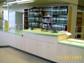 Staatsbibliothek Berlin, elektromotorisch hhenverstellbare Thekenanlagen